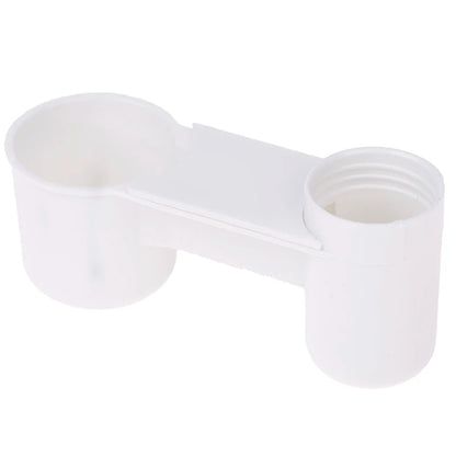 Plastic Pet Drinker Bowl Portable Water Bottle Feeding Cat Chicken Pigeon Parrot Hamster Double Nozzle Water Guide For Bird