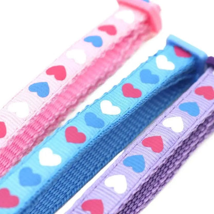 Adjustable Cartoon Color Cat Buckle Lollipop Bell Cat Collar 1.0 Cat Head Safety Buckle Collar Pet Dog Collar Pet Supplies