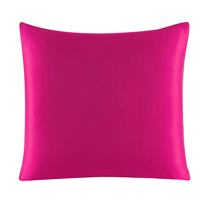 100% Pure Silk Pillowcase With Zipper Cushion Pillow Cover Solid Multicolor Many Sizes 40x40cm 80x80cm