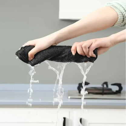 Super Absorbent Car Cleaning Towels Home Kitchen Thicken Microfiber Double Layer Clean Cloths Windows Mirrors Wiping Soft Rags