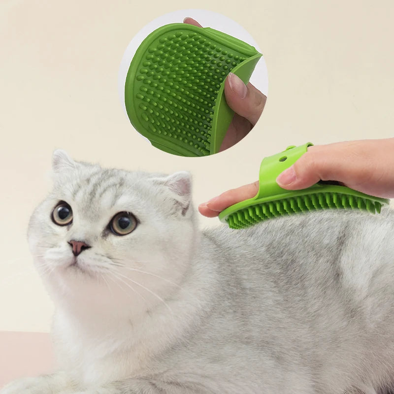 Soft Rubber Dog Brush Comb Cat Bath Brush Rubber Glove Hair Fur Grooming Massage Brush For Dog Cats Pet Bath Supplies