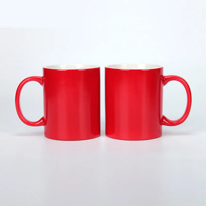 Thermal Sublimation Blank  Magic Color Change Sensitive Ceramic Mug Water Coffee Milk Cup For Diy Logo Printing Pictures