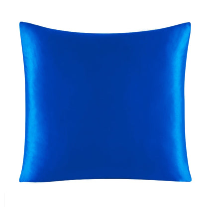 100% Pure Silk Pillowcase With Zipper Cushion Pillow Cover Solid Multicolor Many Sizes 40x40cm 80x80cm