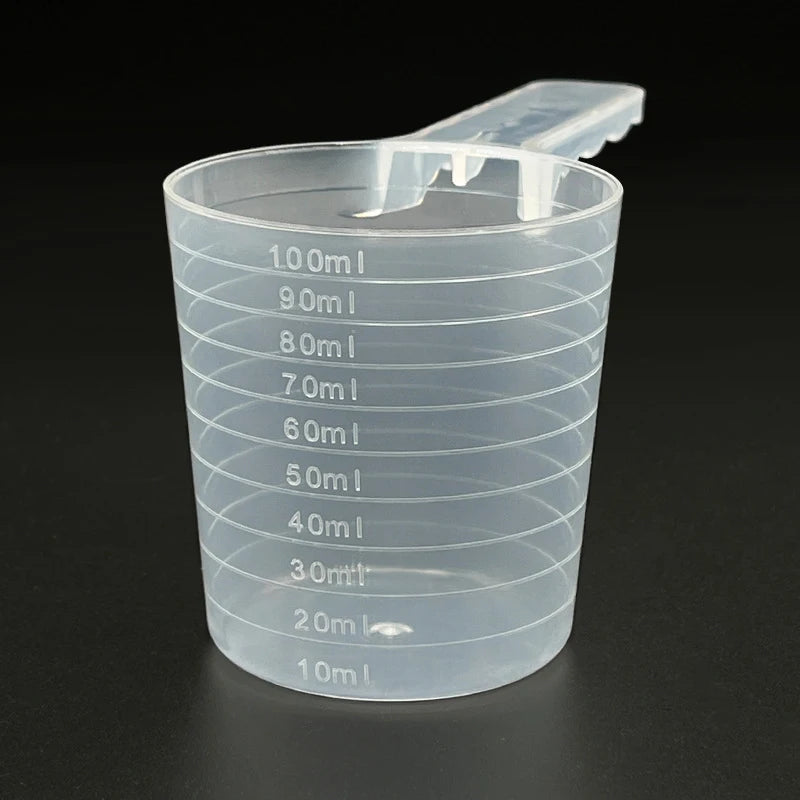 Transparent Pet Measuring Spoon With Scale Plastic Dog Cat Feeding Shovel Pet Tableware Supplies 50g 100ml