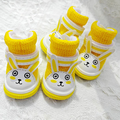 Summer Animal Cute Rabbit Dog Sneakers For Small Puppy  Breathable Pet Sandal Shoes Foot Wear Boots Accessories Chihuahua Yorkie
