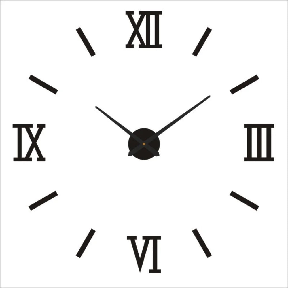 2025 Modern Design Large Wall Clock 3D DIY Quartz Clocks Fashion Watches Acrylic Mirror Stickers Living Room Home Decor Horloge
