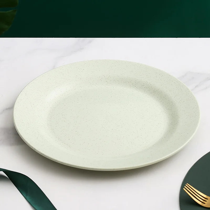 1/4/10PCS Blue Green Nordic Polypropylene Plates Dinnerware Tableware Eco Friendly Lightweight Kitchen Dishes Safe Dinner Plates