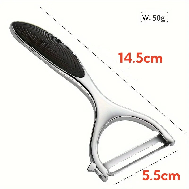 1PC stainless steel vegetable peeler, peeler, multifunctional carrot and potato grinder, fruit tool, kitchen accessory, cooking