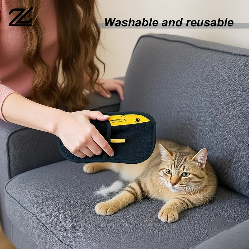 1pcs Pet Grooming Gloves Static Dedusting Brush Pet Hair Remover Brush Removing Dog Cat Hair From Sofa Carpet Clothes