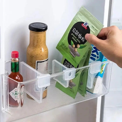 1Pcs/1Set Fridge Side Door Refrigerator Partition Board Bottle Can Organizer Separating Storage Shelf Kitchen Accessories