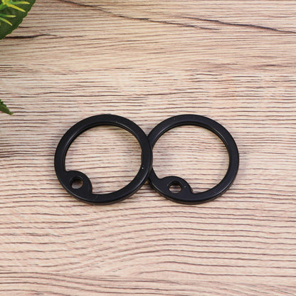 2pcs Silicone Dog Tag Silencers Military Pet Tags Noise Reduction Durable Stretch Card Sound Silence Circle Rubber