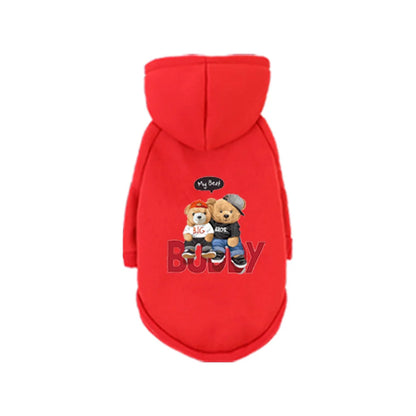 1 Pc Pet Hooded Sweatshirt  Cats & Dogs Fashion Unique Printed Pattern For Pomeranian  Maltese