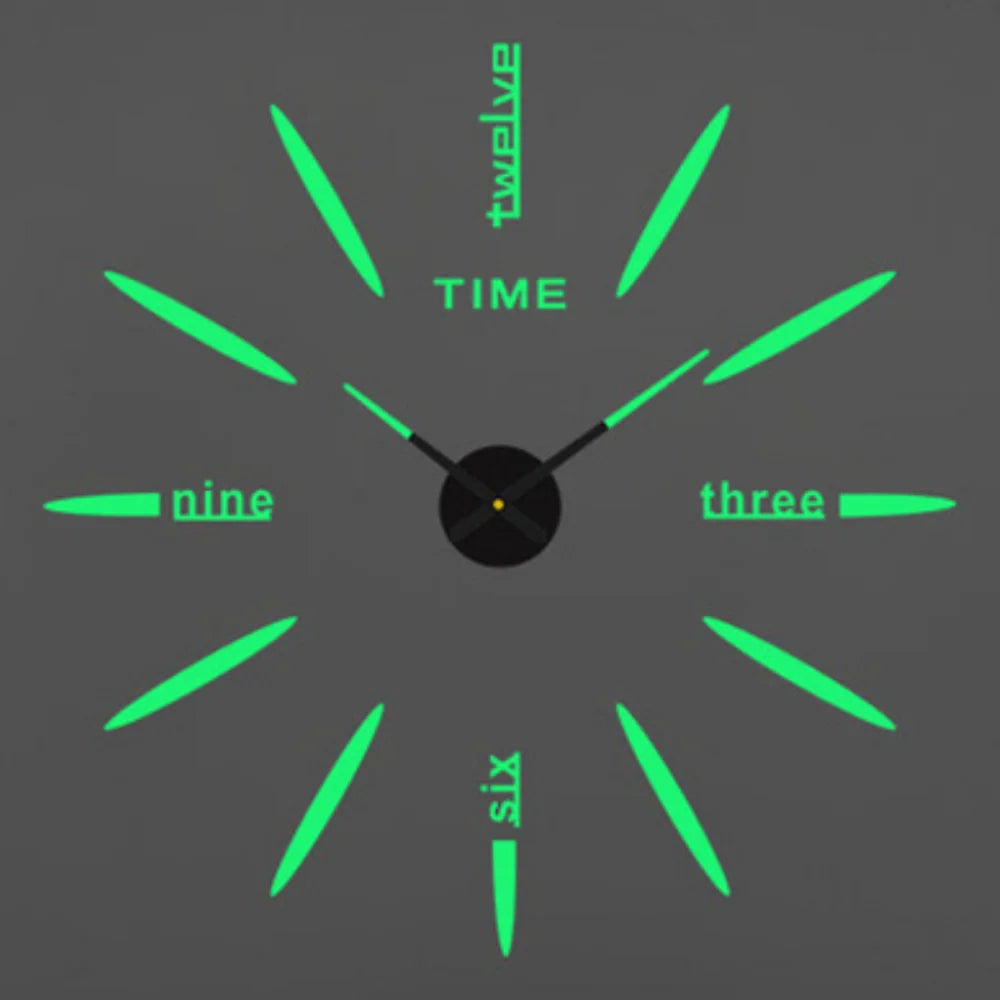 2025 Modern Design Large Wall Clock 3D DIY Quartz Clocks Fashion Watches Acrylic Mirror Stickers Living Room Home Decor Horloge