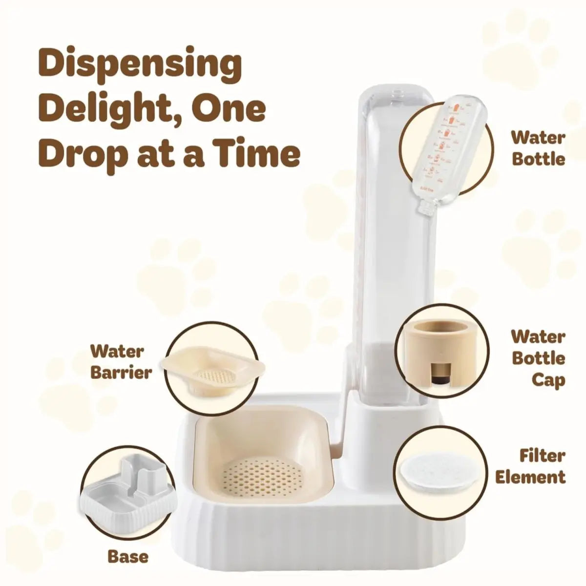 2026 1pc 500ML Automatic Cat Water Fountain Large Capacity Pet Dog Water Dispenser Circulating Filter Mute Pet Fountain Feeder