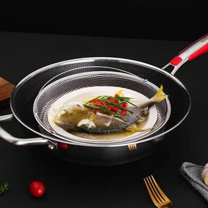 Stainless Steel Food Steamer Basket Pressure Cooker Drain Drainer Steaming Basket Grid with Handle Kitchen Steamer Strainer Z0J8