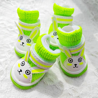 Summer Animal Cute Rabbit Dog Sneakers For Small Puppy  Breathable Pet Sandal Shoes Foot Wear Boots Accessories Chihuahua Yorkie