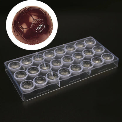 24 Styles Available Plastic Chocolate Mold Creative Rose Heart Diamond Cake Shape Kitchen Household Food Grade Candy Baking Mold