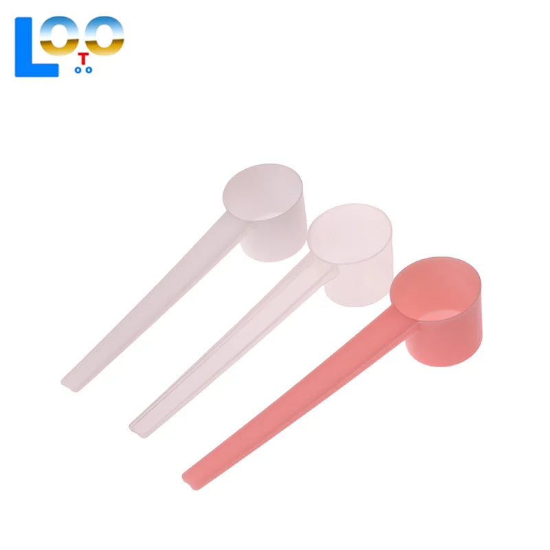 10Pcs Reusable 5g Spoon Plastic Measuring Scoop PP Measure Spoon Milk Coffee Teaspoon Milk Powder Kitchen