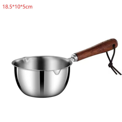 1 Pc 150/300 Ml Multifunctional Stainless Steel Hot Oil Pan, Cooking Butter Melting Pan, Household Kitchen Frying Pan Cookware