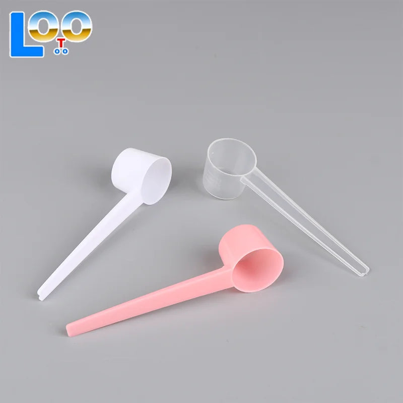 10Pcs Reusable 5g Spoon Plastic Measuring Scoop PP Measure Spoon Milk Coffee Teaspoon Milk Powder Kitchen
