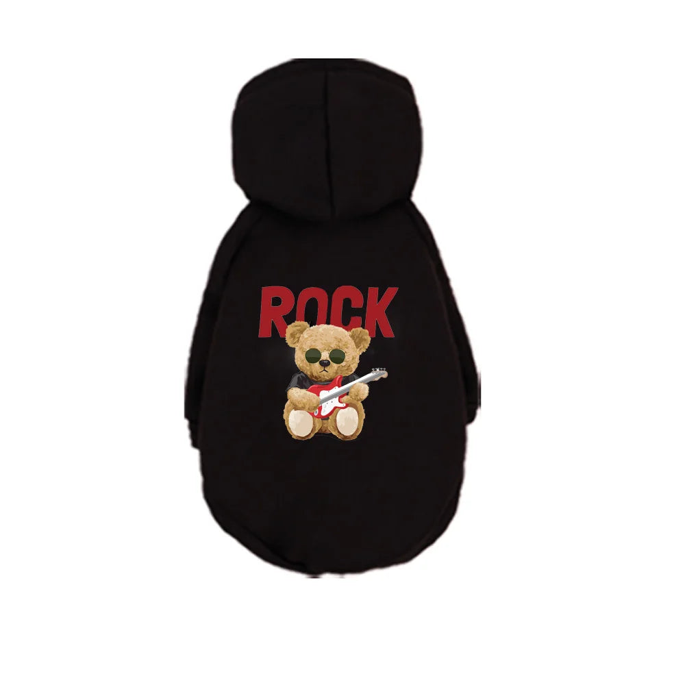 1 Pc Pet Hooded Sweatshirt  Cats & Dogs Fashion Unique Printed Pattern For Pomeranian  Maltese