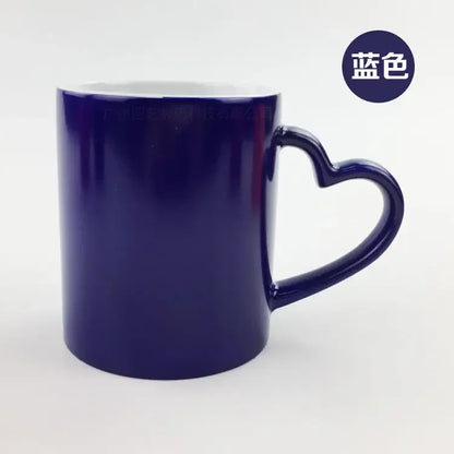 Thermal Sublimation Blank  Magic Color Change Sensitive Ceramic Mug Water Coffee Milk Cup For Diy Logo Printing Pictures