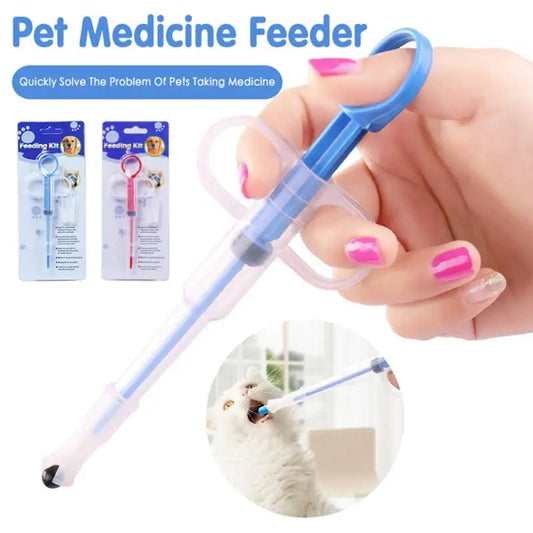 3PCS Pet Medicine Syringe Tablet Pill Gun Piller Push Dispenser Medicine Water Milk Syringe Dog Cat Puppy Feeder Kit
