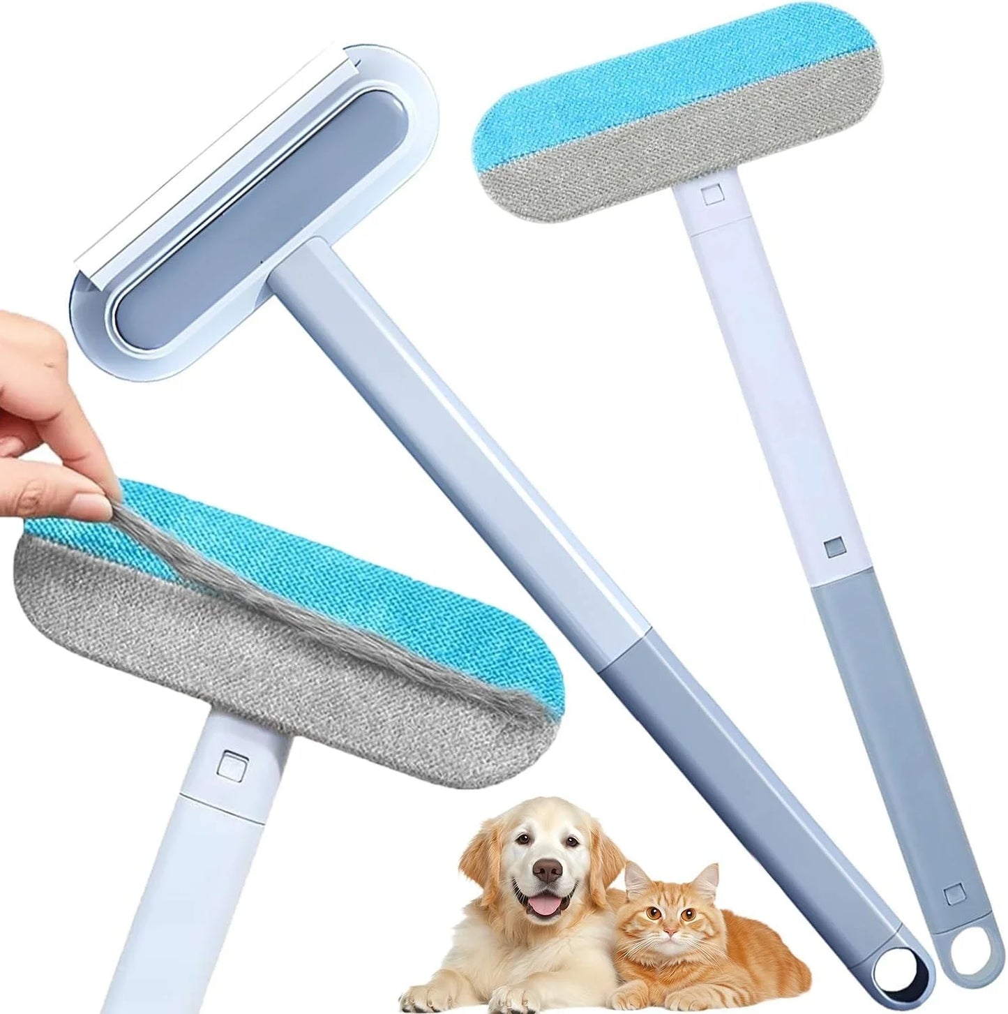2025 New 4 in1 Cat and Dog Pet Hair Removal Tool, Reusable, Washable Lint Brush for Dog and Cat Hair Remover Brush