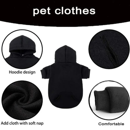 1 Pc Pet Hooded Sweatshirt  Cats & Dogs Fashion Unique Printed Pattern For Pomeranian  Maltese