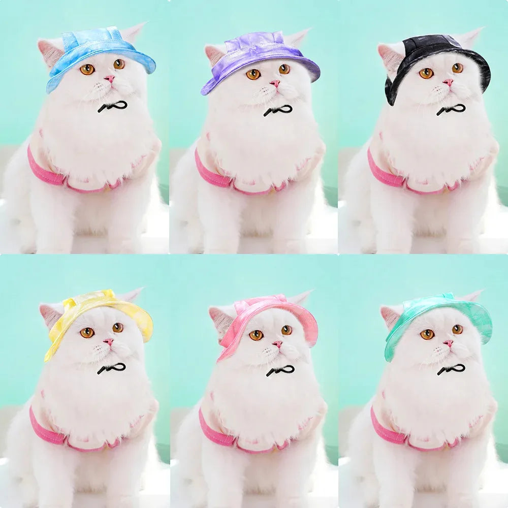 Breathable Pet Sunhat with Open Ears and Adjustable Strap