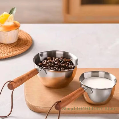 1 Pc 150/300 Ml Multifunctional Stainless Steel Hot Oil Pan, Cooking Butter Melting Pan, Household Kitchen Frying Pan Cookware