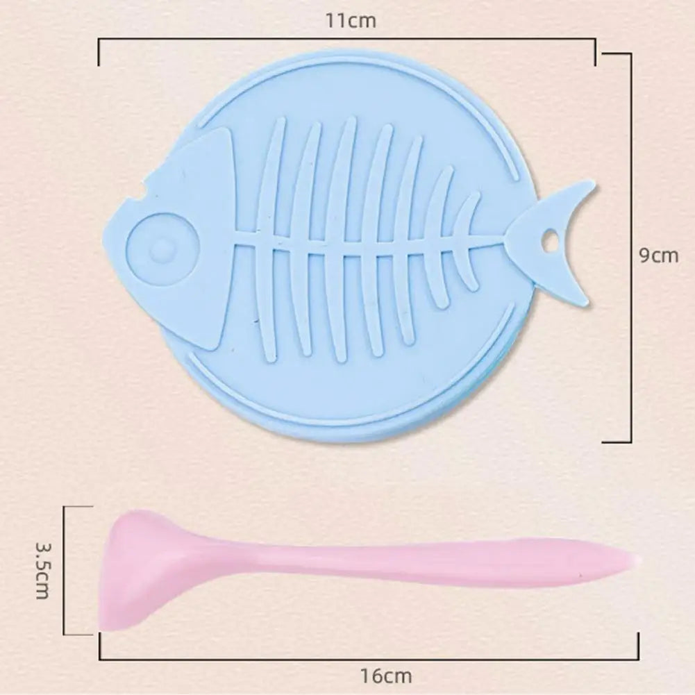 Silicone Pet Can Lid with Spoon Cat Can Cover Fresh-keeping for Dog Wet Food Storage Topper for 3/5 /5.1/5.5/13/13.2 Oz Cans