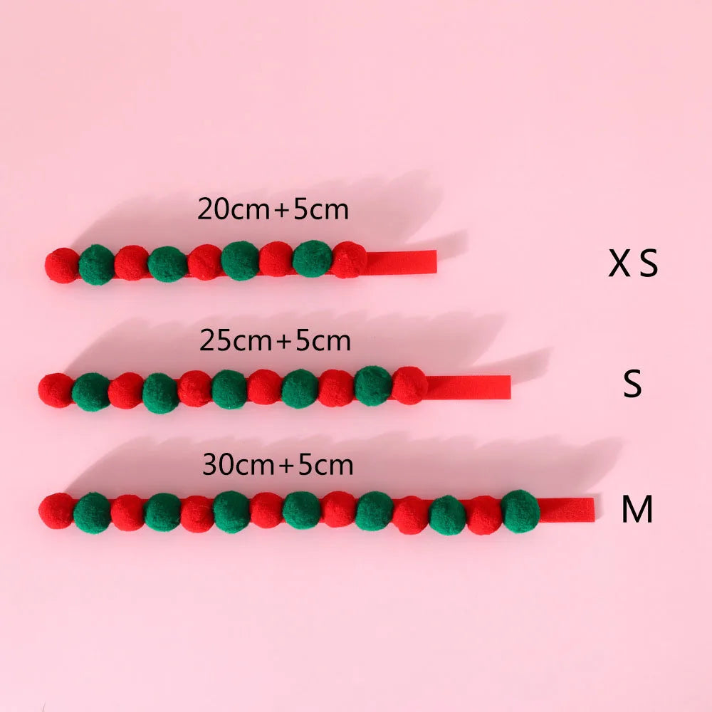 Soft Pet Dog Cat Kitty Plush Ball Candy Necklace Decoration Collar for Shiba Corgi Poodle Samoyed Bichon Bulldog Pet Accessories