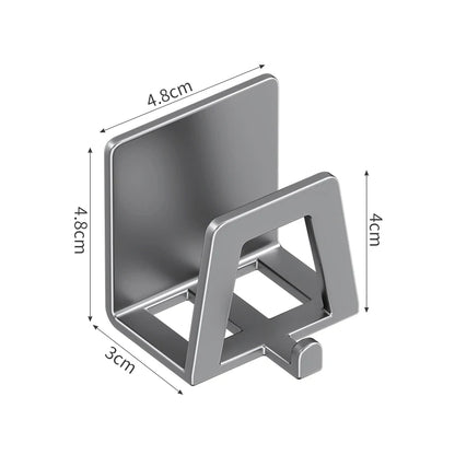 Stainless Steel Sponge Holder Self Adhesive Sink Drain Drying Sponges Racks Shelf Kitchen Storage Wall Hooks Holders Organizer