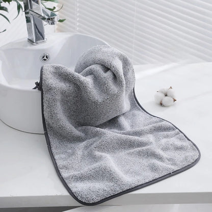 1 pcs Striped Bamboo Hand Towel Absorbent & Quick-drying Super Soft Skin-friendly Bathing Towel For Home Bathroom 35x75cm
