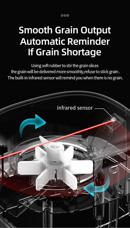 ROJECO Automatic Pet Feeder Smart Control Cat Food Kibble Dispenser Button Version Auto Feeder For Cats Dogs Feeding Accessories