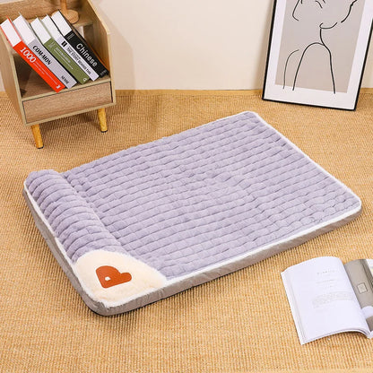 Cross-Border New Arrival Sleeping Dog Mat Winter Warm Removable Washable Kennel Mattress Pet Supplies Large Dog Dog Bed