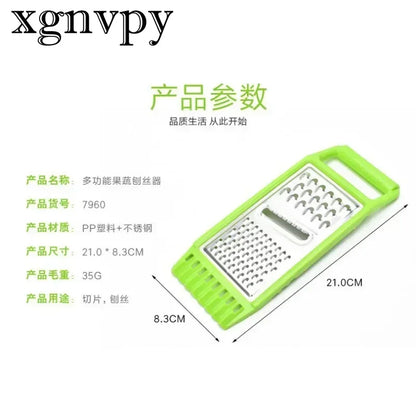 xgnvpy Multi-functional Manual Stainless Steel Vegetable Fruit Cutter Slicer Household Potato Grater Innovative Kitchen Tool
