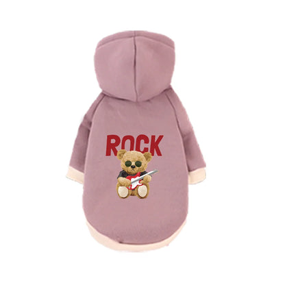 1 Pc Pet Hooded Sweatshirt  Cats & Dogs Fashion Unique Printed Pattern For Pomeranian  Maltese