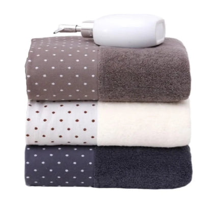 3pcs Set Cotton Towels 35x75cm 70x140cm Embroidered Bathroom Geometric Big Bath Hand Face Shower Towels Cover 수건 세트 Toallas