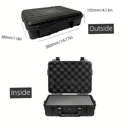 Waterproof Hard Carry Case Bag Toolbox With Pre-cut Sponge Storage Box Safety Protector Organizer Hardware Box Impact Resistant