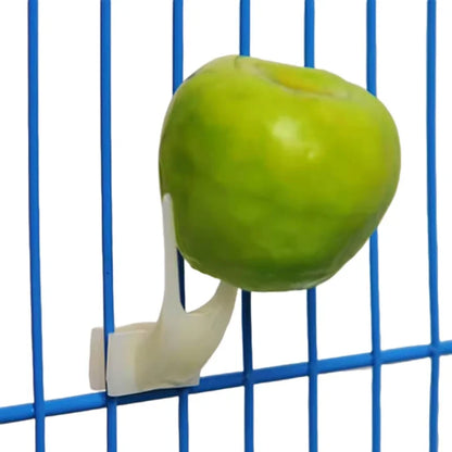 1Pcs Bird Fruit Fork Parrot Bird Food Fork Birdcage Food Rack Parrot Toy Pet Feeder Bird Feeding Supplies Birdcage Accessories