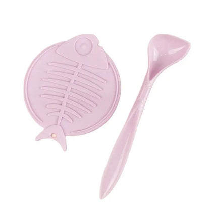 Silicone Pet Can Lid with Spoon Cat Can Cover Fresh-keeping for Dog Wet Food Storage Topper for 3/5 /5.1/5.5/13/13.2 Oz Cans