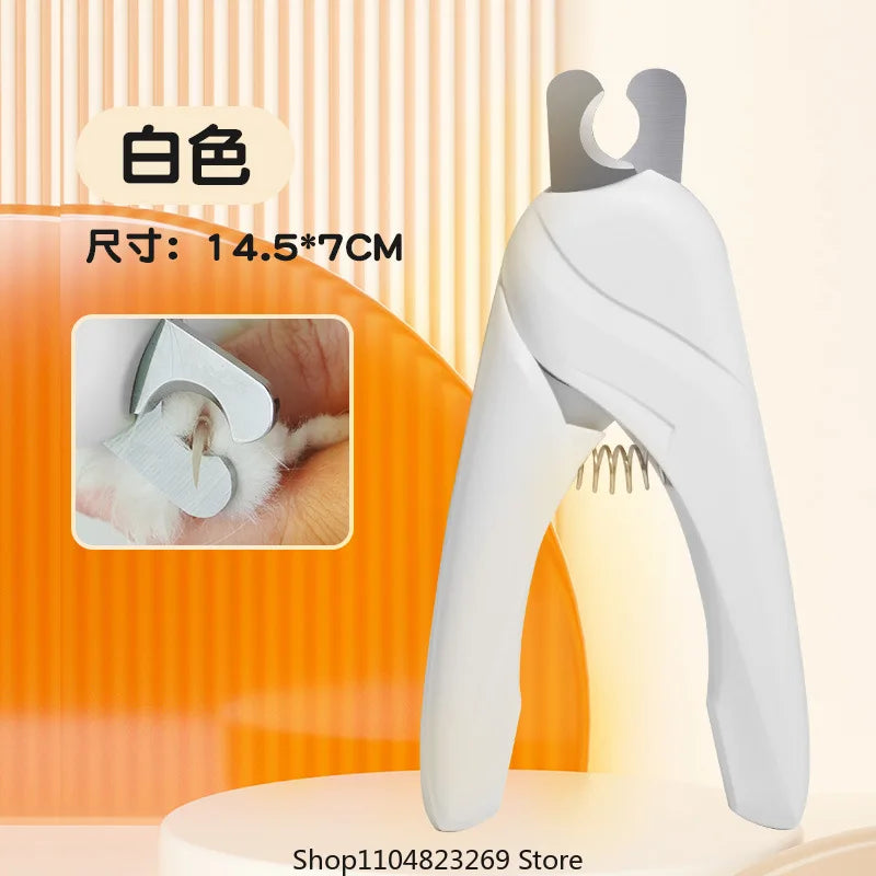 2025 New Pet Nail Clippers with Gravity LED Illumination, Blood Cutting Thread, Cat Nail Clippers, Dog Cat Pliers, Scissors