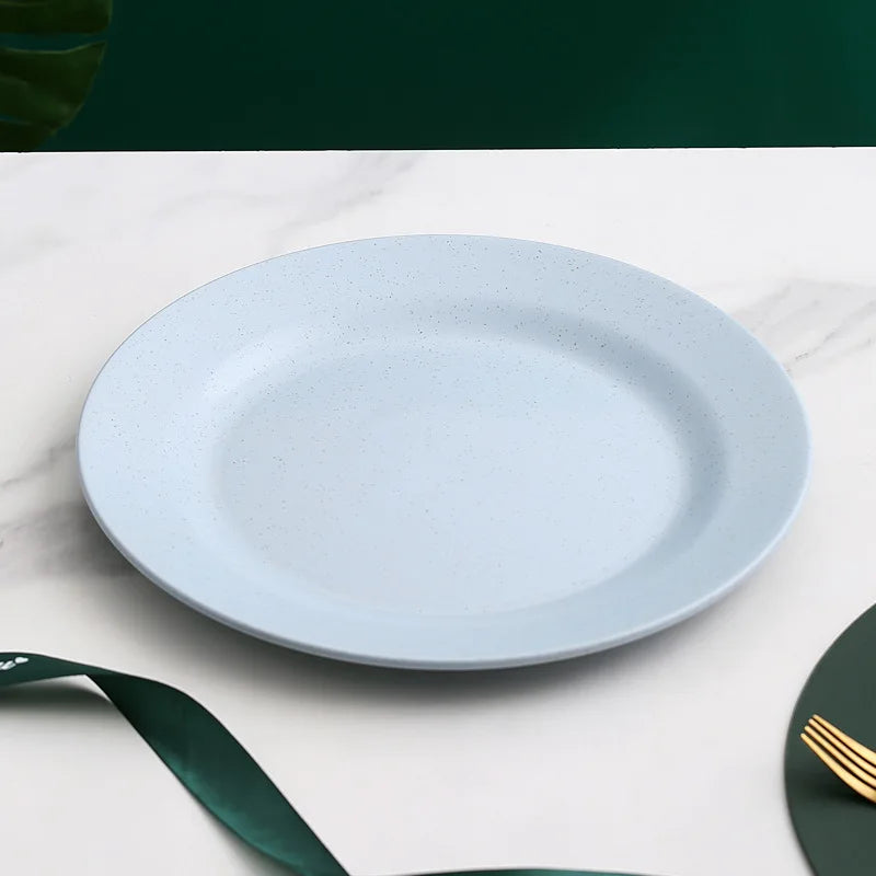 1/4/10PCS Blue Green Nordic Polypropylene Plates Dinnerware Tableware Eco Friendly Lightweight Kitchen Dishes Safe Dinner Plates