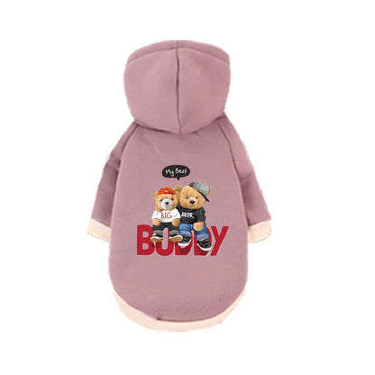 1 Pc Pet Hooded Sweatshirt  Cats & Dogs Fashion Unique Printed Pattern For Pomeranian  Maltese