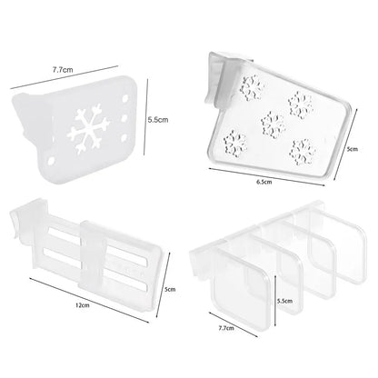 1Pcs/1Set Fridge Side Door Refrigerator Partition Board Bottle Can Organizer Separating Storage Shelf Kitchen Accessories