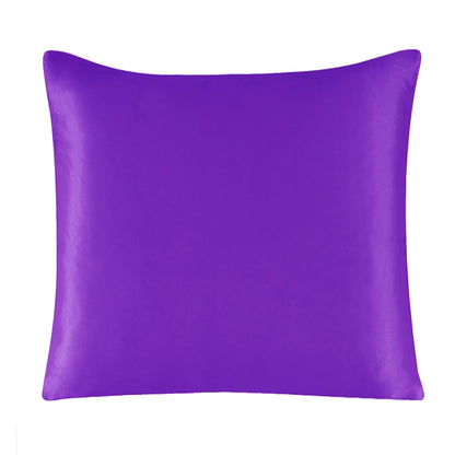 100% Pure Silk Pillowcase With Zipper Cushion Pillow Cover Solid Multicolor Many Sizes 40x40cm 80x80cm