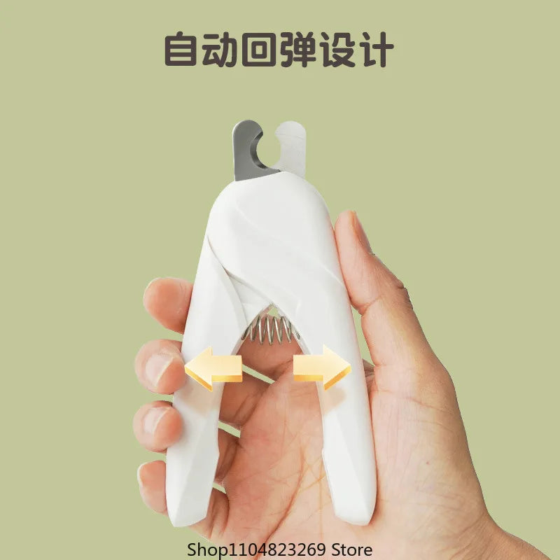 2025 New Pet Nail Clippers with Gravity LED Illumination, Blood Cutting Thread, Cat Nail Clippers, Dog Cat Pliers, Scissors