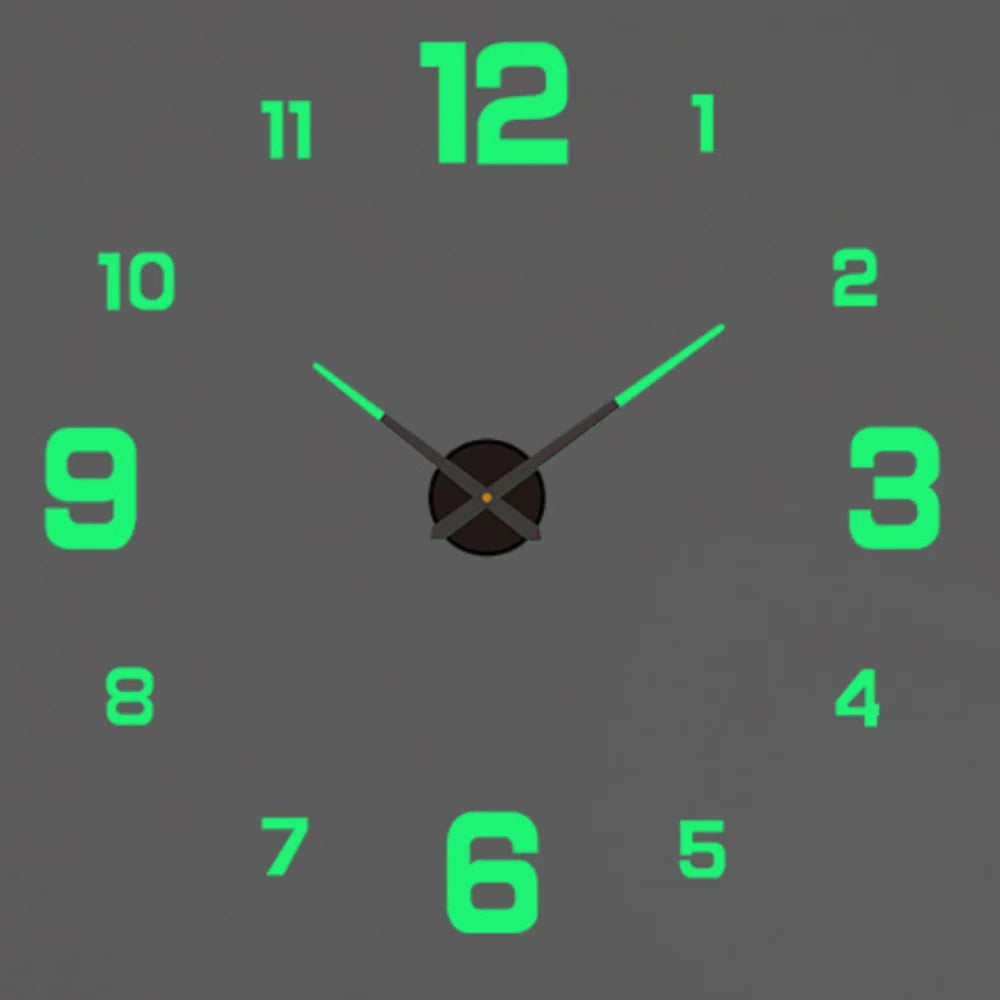 2025 Modern Design Large Wall Clock 3D DIY Quartz Clocks Fashion Watches Acrylic Mirror Stickers Living Room Home Decor Horloge